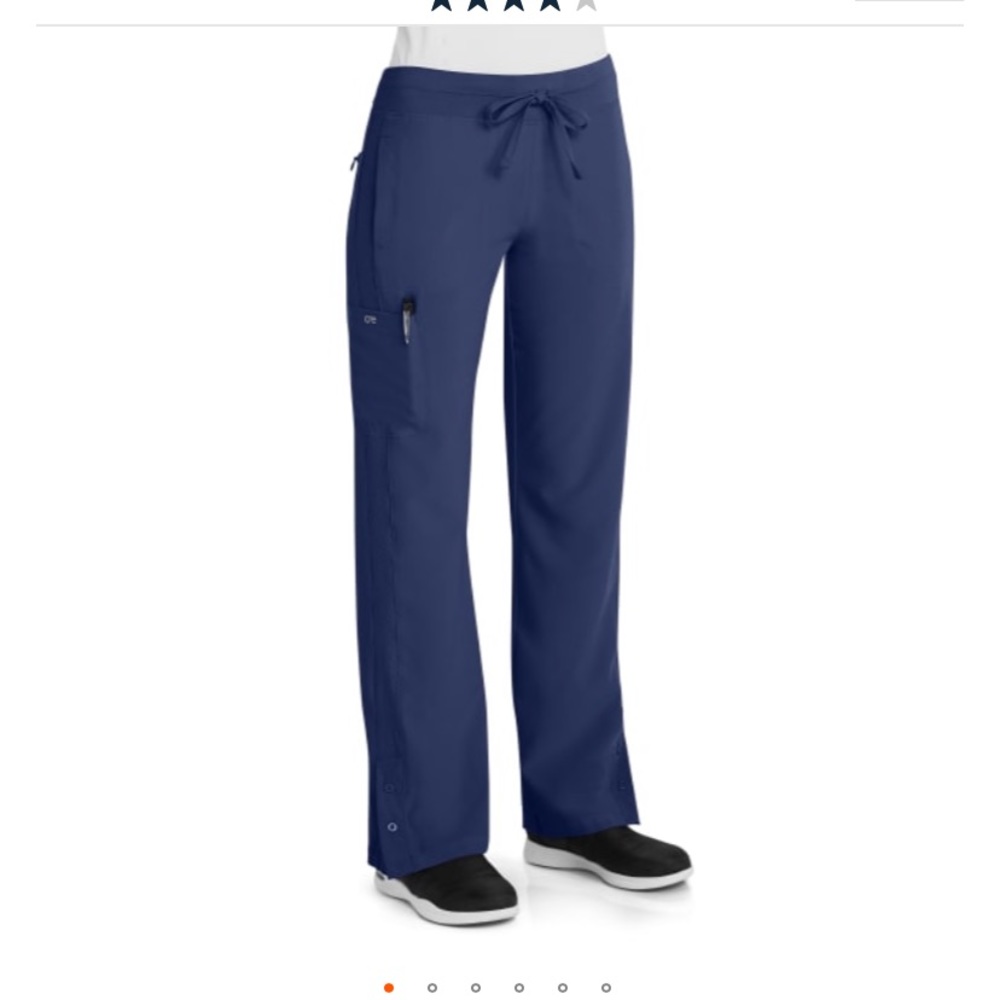 Barco womens indigo scrub pants XS tall